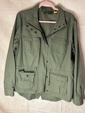 Cabela's Women's Olive Green Utility Jacket with Front Pockets